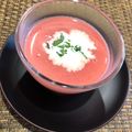 loysa's cooksnap of when they made 恋するピンクのビーツ・ヴィシソワーズ.