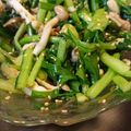 えりぺこ's cooksnap of when they made 小松菜、にら、しめじの和え物.