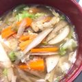 ほのんこまま's cooksnap of when they made 「鶴の湯」風？味噌仕立て山の芋鍋.