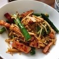 starvpink's cooksnap of when they made アスパラえのきベーコンの焦がしバター醤油.