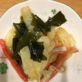 おかめちゃん★'s cooksnap of when they made ワカメとキャベツの酢の物.