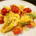 アイリッシュショコラ's cooksnap of when they made 鶏がらで！ミニトマトと長ねぎのみそ卵炒め.