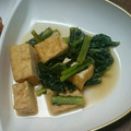 ラフロイグ31年's cooksnap of when they made １０分で完成！小松菜と厚揚げの煮物♪.