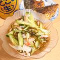 雌豚♀'s cooksnap of when they made カニカマきゅうりのもずく酢.