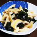 風にふかれてysam's cooksnap of when they made 破竹とわかめの煮物.