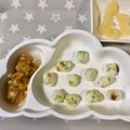 きょん21ママ☆'s cooksnap of when they made 離乳食☆保存容器で簡単ふりふりおにぎり.