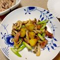 トムニ's cooksnap of when they made じゃがいもとミニアスパラのガーリック炒め.