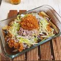 Chiccoちこ's cooksnap of when they made なすと豚しゃぶのおろし香味和え.