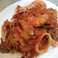 ⊕ARuMa⊕'s cooksnap of when they made 簡単！海鮮旨辛炒め ヘムルポックン.