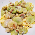 ぬまぴぃ's cooksnap of when they made 春のおつまみ✿空豆と桜エビの塩麹炒め.