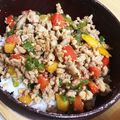 ♡くりーむ♡'s cooksnap of when they made 豚挽き肉の彩りさっぱり丼.