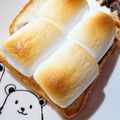 お菓子好きな中学生's cooksnap of when they made 悪魔トースト！！スモアトースト.