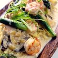 クックIENU49☆'s cooksnap of when they made 簡単ランチ☆海老アスパラのクリームパスタ.