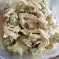 だいこんマン's cooksnap of when they made 鶏むね肉とアボカド 簡単マヨ和えサラダ.