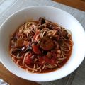 donuts★'s cooksnap of when they made 簡単♪トマトソースパスタ☆トマト缶で作る.