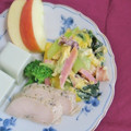 mmameco's cooksnap of when they made 小松菜とベーコンと卵のマヨ醤油炒め.