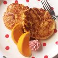 せい☆★'s cooksnap of when they made パン粉でパンケーキ 林檎のコンポート添え.