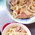 めいちママ＊'s cooksnap of when they made 簡単♡節約♡冷凍うどんでカルボナーラ風♡.