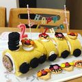 ちょこなぉ's cooksnap of when they made 誕生日に！アンパンマン列車ケーキ.