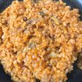 donkitchen's cooksnap of when they made 簡単ケチャップチーズリゾット.