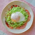 Newチヨコっと♪'s cooksnap of when they made きゃべつde巣籠り目玉焼き.