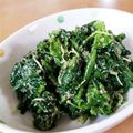 クックI7I5L1☆'s cooksnap of when they made ほうれん草&カイワレで☆胡麻和え.