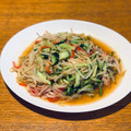 好きです。餃子。's cooksnap of when they made モヤシときゅうりとハムの簡単！中華サラダ.