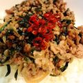 hotchick's cooksnap of when they made ご飯モリモリ！豚肉ともやしのスタミナ丼.