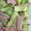 ma___111's cooksnap of when they made ブロッコリーの茎とハムの塩炒め.
