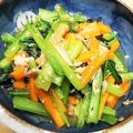 nonopeko's cooksnap of when they made 簡単１品♡小松菜と人参のツナ炒め.