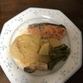クックAGAG01☆'s cooksnap of when they made 鮭と野菜の塩麹オリーブオイル蒸し.