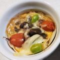 しんにし's cooksnap of when they made 餃子の皮で作る簡単キッシュ.