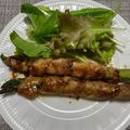 時々、料理人。's cooksnap of when they made こってり甘辛♪豚ばらアスパラ巻き焼き♪.