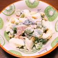 山本さん家's cooksnap of when they made アスパラ菜とゆで卵のサラダ♪.