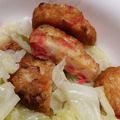 ももpppp's cooksnap of when they made 簡単！野菜天とキャベツの白だし煮.