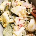 ももpppp's cooksnap of when they made きゅうりとゆで卵とカニかまのマヨサラダ.
