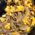 ひめ♡うさ's cooksnap of when they made ☆豆苗と牛豚合挽き肉と卵のオイマヨ炒め☆.