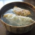 Ｐ子ママ's cooksnap of when they made 残り焼き餃子で簡単スープ☆餃子のスープ☆.