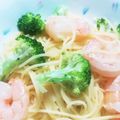タルタタン's cooksnap of when they made エビとブロックリーのクリームスパゲッティ.
