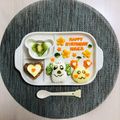 クックNNLMAH☆'s cooksnap of when they made 1歳の誕生日に♡ワンワンプレート♫.