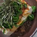 shoebills's cooksnap of when they made 豪華なカツノリ冷奴～大葉ごま～.