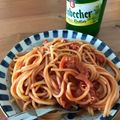 Tixitita's cooksnap of when they made ★簡単★ベーコンとトマト缶のパスタ.