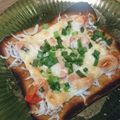 Hanna61's cooksnap of when they made しらすトマト・トースト❀大葉の香り❀.