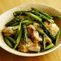 ガメコ's cooksnap of when they made 塩麹鶏とアスパラの焦がし醤油炒め.