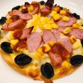 わか★'s cooksnap of when they made ポテトサラダと厚切りベーコンのピザ.