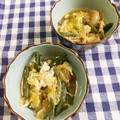 ﾁｲﾁｬﾝﾏﾏ's cooksnap of when they made いんげんの卵とじ。.