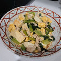 ☆ゆぅ25☆'s cooksnap of when they made 小松菜で簡単☆豆腐と卵のふわとろ炒め.