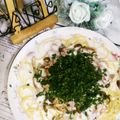 STimeBlues's cooksnap of when they made 大葉とツナときのこのクリームパスタ.