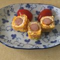 明日の風☆'s cooksnap of when they made *ナゼか三角になるウインナーの卵焼き*.