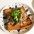 kana7332's cooksnap of when they made 厚揚げの肉味噌あんかけ◀◀めんつゆで簡単.